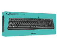 Logitech K120 Keyboard czarna USB - 57307 - zdjęcie 5